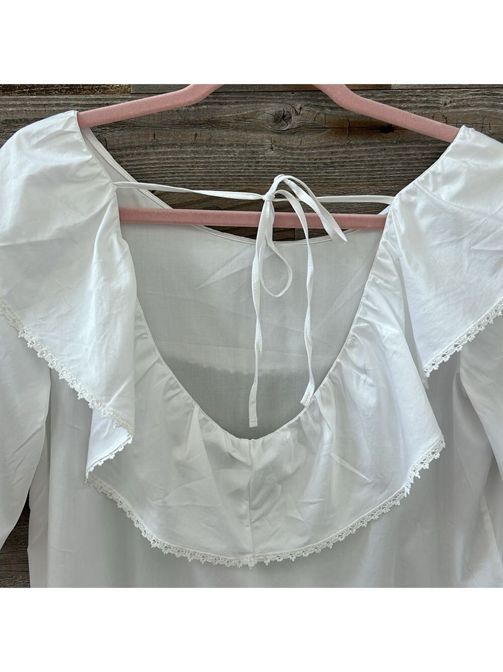 Harshman Amoret Peplum Blouse in White Size XS 100% Cotton NWT - Picture 5 of 11